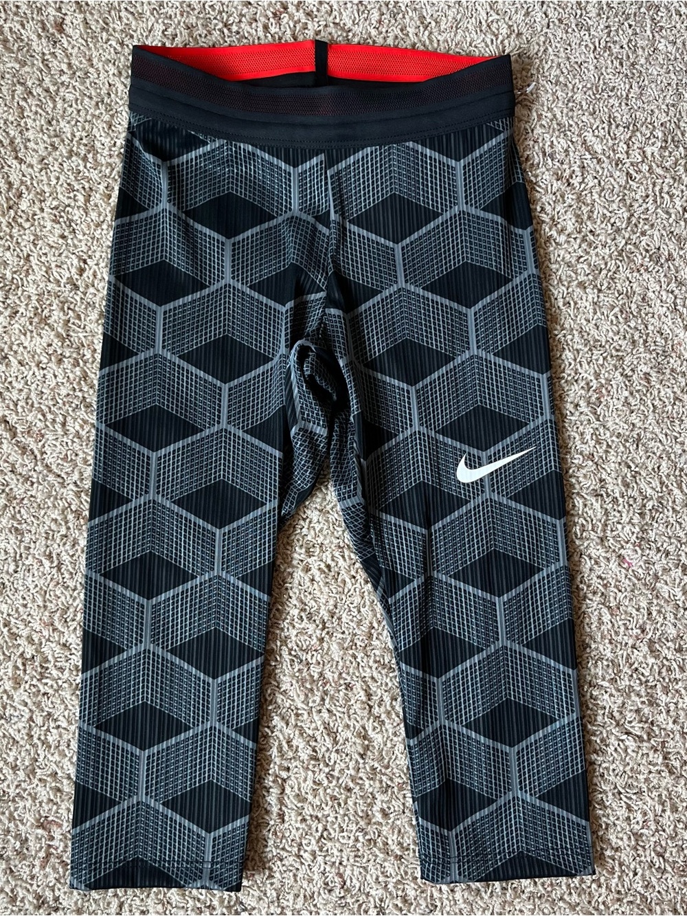 NEW Nike Pro Elite Team Kenya Track & Field 3/4 Tights Leggings Capris Rare